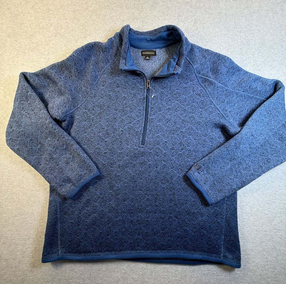 Stormpack Quarter Zip Fleece Pullover Size XL Blue